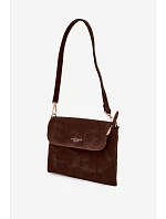 Malá Kabelka Listonoska z Eko Semiše Čokoládová Lucelle