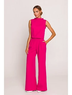 Kombinéza M382 s rozparkom na chrbte – fuchsiová