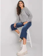 Tmavomodré rozšírené džínsy 19400 - SUBLEVEL Tmavomodré rozšírené džínsy 19400 - SUBLEVEL