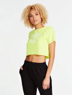 Dámske tričko E02I01JA911 FLYL neónovo žltá - GUESS