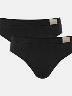 Pánske nohavičky GO Natural Brief C2P - BLACK - black 0004 - SLOGGI
