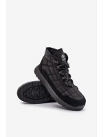 Ocieplane Męskie Buty Zimowe Sznurowane Progress PROGJ-24-153 Czarne