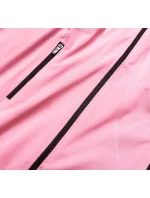 Svetloružová dámska mikina so stojačikom (HD150-25)