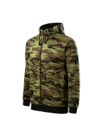 Pánska mikina bez gombíkov Camo M MLI-C1934 army - Malfini