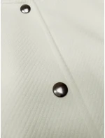 Vlnená bunda bomber (15687) ecru - Goodlooking