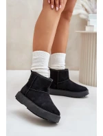 Dámske tenisky na platforme Eco Suede Black Atteria Dámske tenisky na platforme Eco Suede Black Atteria