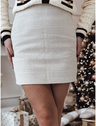 FashionStreet CY0470 béžová dámska mini sukňa OVADA