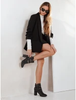 Dámske tmavosivé semišové topánky FashionStreet ZY1257 Dámske tmavosivé semišové topánky FashionStreet ZY1257