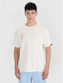 Pánske nadrozmerné tričko s potlačou 4F 4FRSS25TTSHM2652-11S pánske