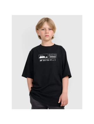 Chlapčenské tričko oversize s potlačou 4F 4FJRAW25TTSHM3065-20S