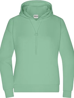 Daiber 8033 Dámska mikina s kapucňou „Lounge“ 02.8033 jade green