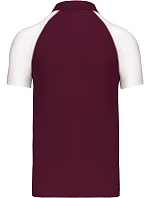 Kariban K 226 Baseballové polo tričko z piké 20.K226 bordó/svetlošedá/biela Kariban K 226 Baseballové polo tričko z piké 20.K226 bordó/svetlošedá/biela