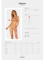 Elegantný horný diel plaviek Filipines bikini top - Obsessive Elegantný horný diel plaviek Filipines bikini top - Obsessive