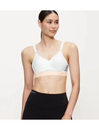 Dámska športová podprsenka Triaction Hybrid Lite P EX - WHITE - biela 0003 - TRIUMPH