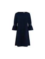 Tmavo modré šaty s čipkou model 6323925