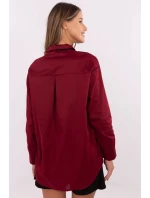 Košeľa s dlhým rukávom model 204399 Taliansko Moda Košeľa s dlhým rukávom model 204399 Taliansko Moda