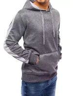 Pánska tmavosivá mikina FashionStreet BX5122