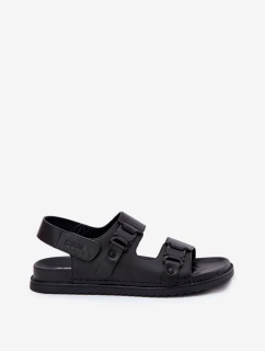 Skórzane Sandały Męskie Big Star RR174086 Czarne