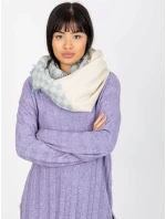 Tunelový šál AT KM 9501.10 biela a modrá