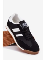 Buty Sportowe Sneakersy Męskie Czarne Sivara