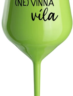 (NE)VINNÁ VÍLA - zelená nerozbitná sklenice na víno 470 ml