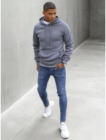 Pánska tmavosivá mikina FashionStreet BX5479