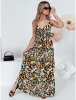 FLOWMISS čierne kvetinové maxi šaty FashionStreet EY2627 FLOWMISS čierne kvetinové maxi šaty FashionStreet EY2627