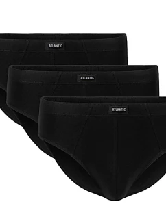 Pánske nohavičky 3 pack 006 black - Atlantic