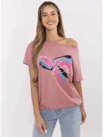 Tričko CLM TS 1019.79 tmavoružové