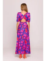 M858 Maxi šaty s odhaleným chrbtom - model 2