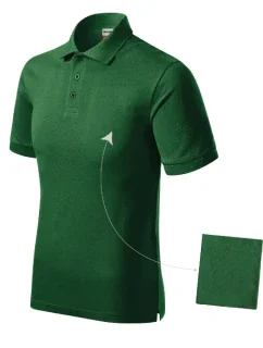 Resist Heavy Polo Tričko pánske fľaškovo zelené