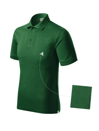 Resist Heavy Polo Tričko pánske fľaškovo zelené