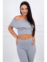 Sada s volánikom šedá