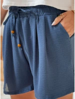 Dámske látkové šortky SUMMER TRIP blue FashionStreet SY0434 Dámske látkové šortky SUMMER TRIP blue FashionStreet SY0434