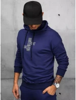 Pánske tmavomodré tepláky FashionStreet AX0678