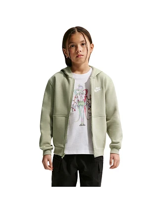 Detská mikina Nike Sportswear Club Fleece Light Green FD3004 304 Detská mikina Nike Sportswear Club Fleece Light Green FD3004 304