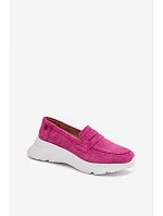 Dámske mokasíny z prírodného semišu na platforme Vinceza 79626 Fuchsia Dámske mokasíny z prírodného semišu na platforme Vinceza 79626 Fuchsia