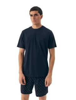 Pánske pyžamo 42601 Shore tmavomodré - HENDERSON