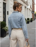 Dámska džínsová košeľa na gombíky, svetlo modrá, FashionStreet DY0489 Dámska džínsová košeľa na gombíky, svetlo modrá, FashionStreet DY0489