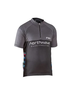 Cyklistické tričko NORTHWAVE Force Evo Junior Jersey Short Sleeve, čierne