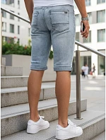 pánske džínsové šortky s lemom modré FashionStreet SX2615