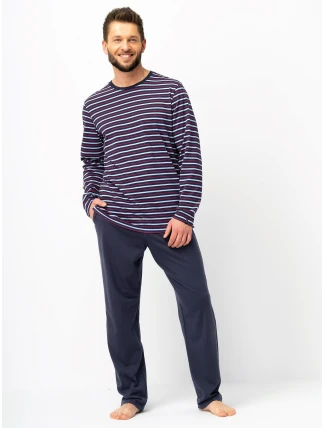 Pánske pyžamo Key MNS 316 B25 dĺžka/r M-2XL