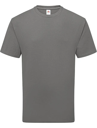 Tričko Fruit of the Loom Pure Cotton T z hrubej biobavlny 16.1362 light graphite Tričko Fruit of the Loom Pure Cotton T z hrubej biobavlny 16.1362 light graphite