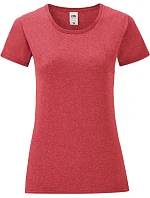 Fruit of the Loom Lady-Fit Iconic 150 T Dámske tričko 16.1432 heather red Fruit of the Loom Lady-Fit Iconic 150 T Dámske tričko 16.1432 heather red
