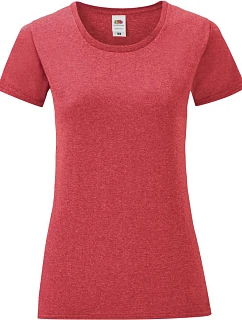 Fruit of the Loom Lady-Fit Iconic 150 T Dámske tričko 16.1432 heather red