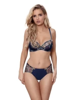 Dámska podprsenka V-9341 Tmavomodrá vzor - Axami Dámska podprsenka V-9341 Tmavomodrá vzor - Axami