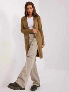 Kardigán AT SW 2333.31X olivovo zelený