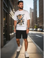 Pánske textilné bojové šortky čierne FashionStreet SX2509