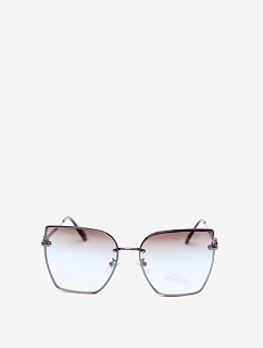 Bezrámové slnečné okuliare typu „cat eye“ s UV filtrom 400, modré
