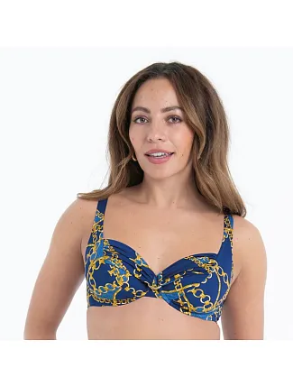 Dámska plavková podprsenka Hermine Top Bikini – vrchná časť 8795-1, modrý denim – RosaFaia